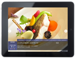 Carte des vins sur tablette