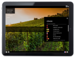 Carte des vins sur tablette